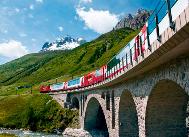 Montañas Suizas y Glacier Express